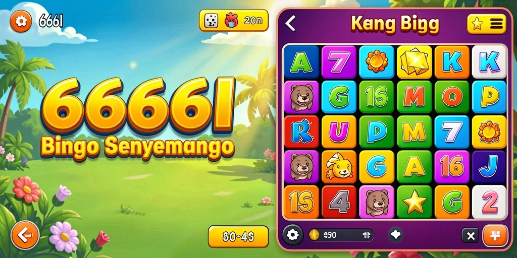 Tampilan gameplay Bingo yang seru dan interaktif di 666I.