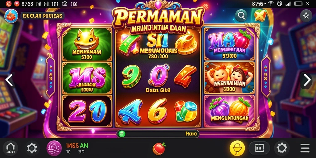 Screenshot gameplay Slot yang menarik di 8768.