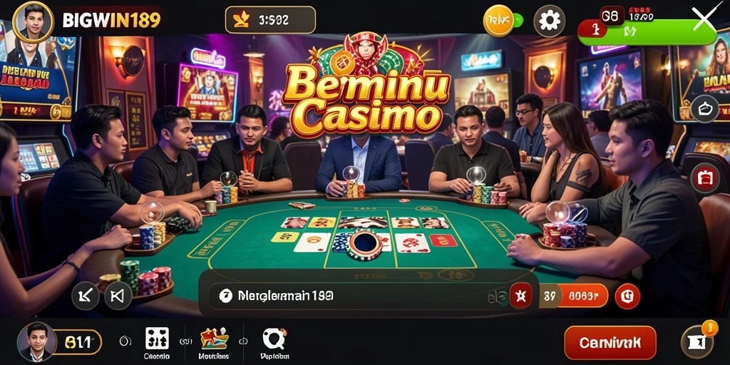 Tampilan menarik dari permainan Live Casino di BIGWIN189.