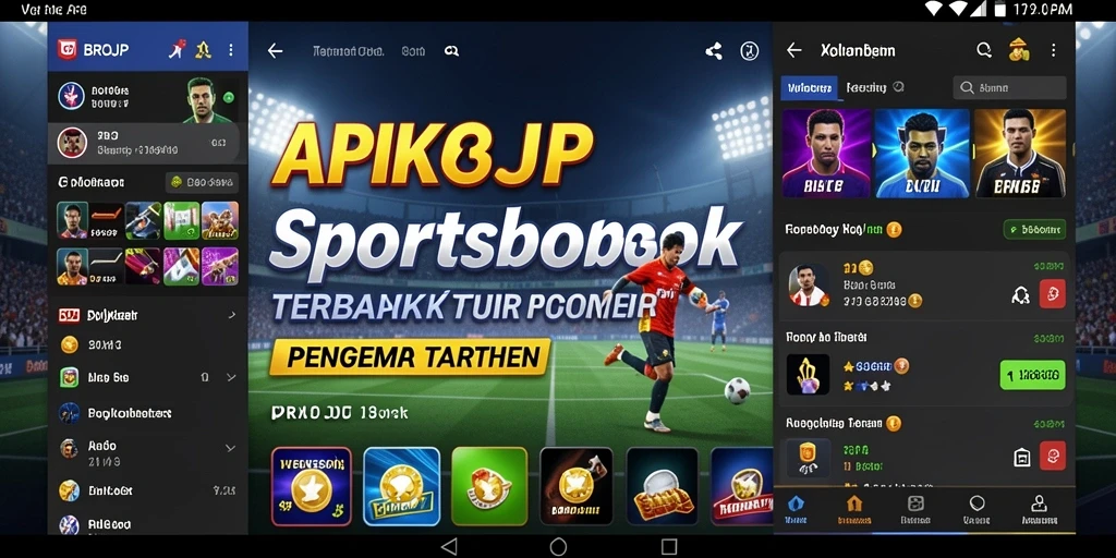 Tampilan gameplay taruhan olahraga di aplikasi BROJP yang menarik.