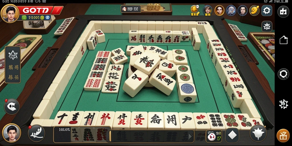 Tampilan menarik dari gameplay Mahjong di GOTO77.