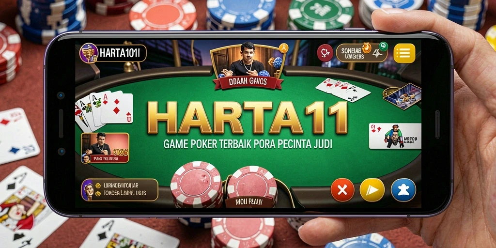 Tampilan aktif dari permainan poker di HARTA11 yang seru.