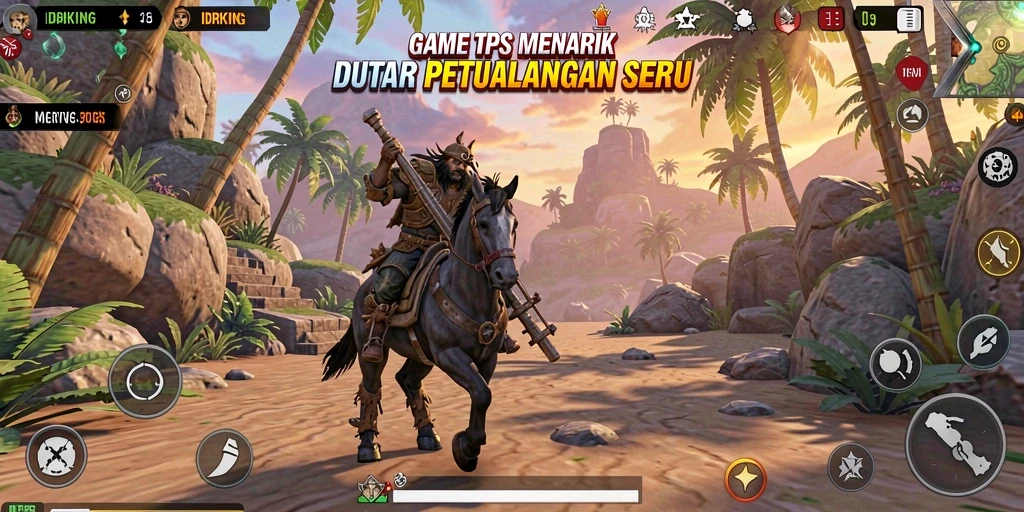 Tampilan aksi mendebarkan dari gameplay IDRKING.