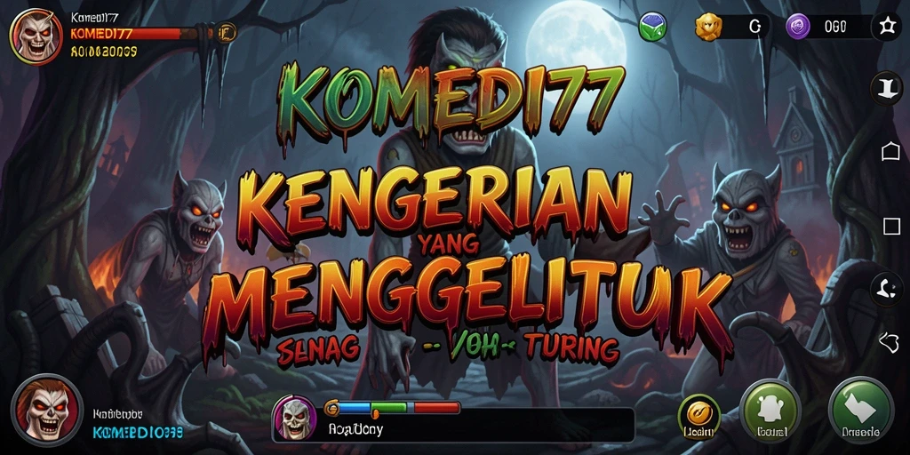 Screenshot dari gameplay menegangkan di KOMEDI77.