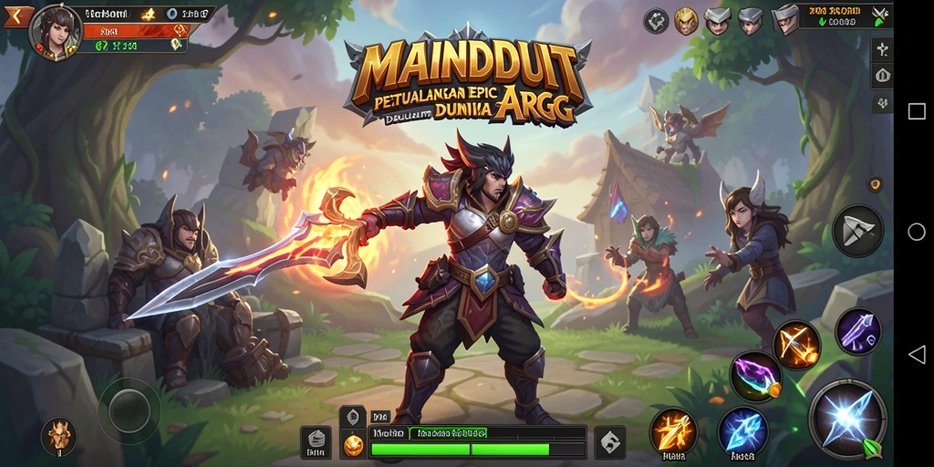 Tampilan gameplay MAINDUIT yang seru dan menantang dalam mode ARPG.