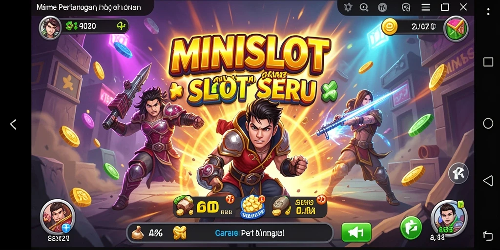 Tangkapan layar menampilkan aksi seru gameplay TPS MINISLOT.