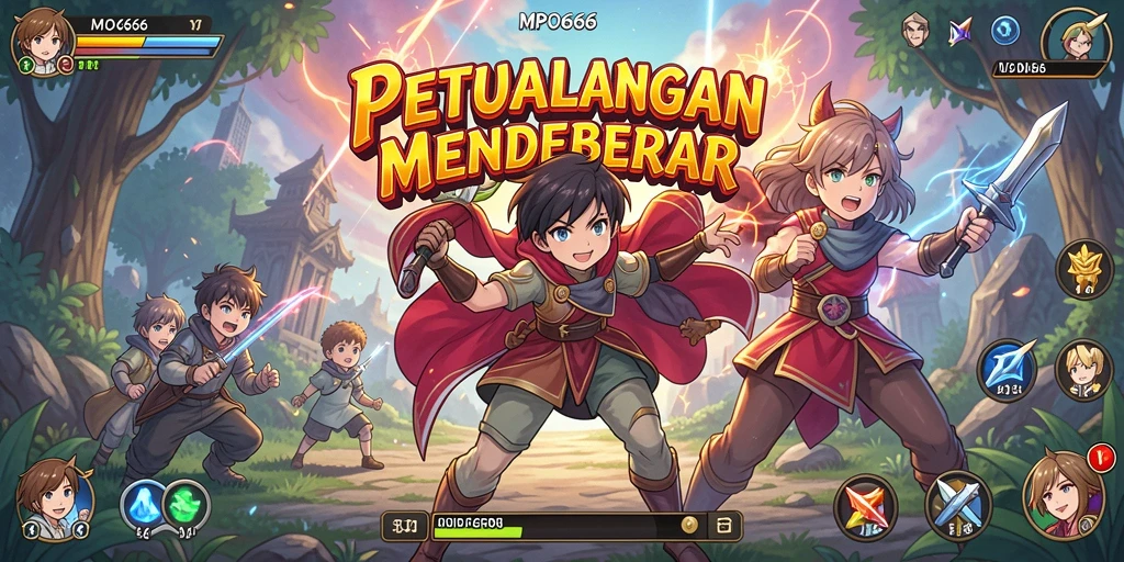 Tampilan gameplay MPO666 dengan karakter Anime yang beraksi.