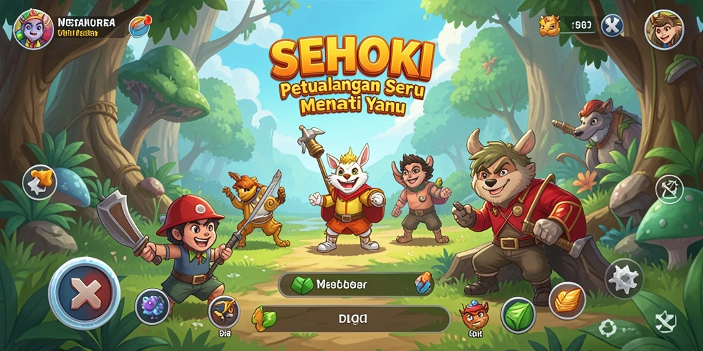 Gameplay seru dalam dunia petualangan SEHOKI yang penuh misteri.