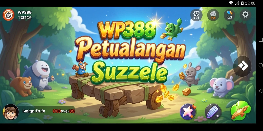 Tampilan gameplay menawan WP888 dengan berbagai teka-teki menarik.