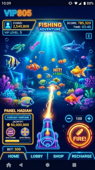 Screenshot tampilan katalog aplikasi VIP805 yang lengkap.
